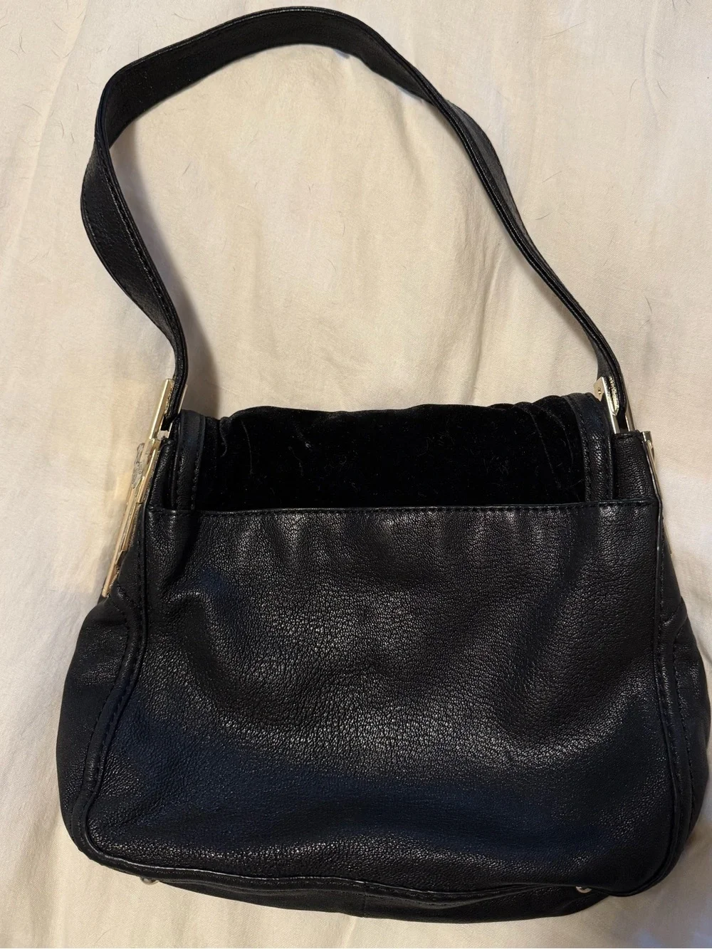 Juicy Couture Shoulder Bag - Velvet & Leather